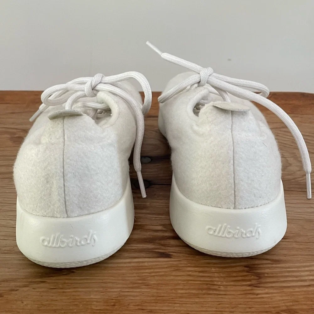 Allbirds Ivory Merino Wool Runners Womens Athletic Sneakers Shoes Running Sz 10